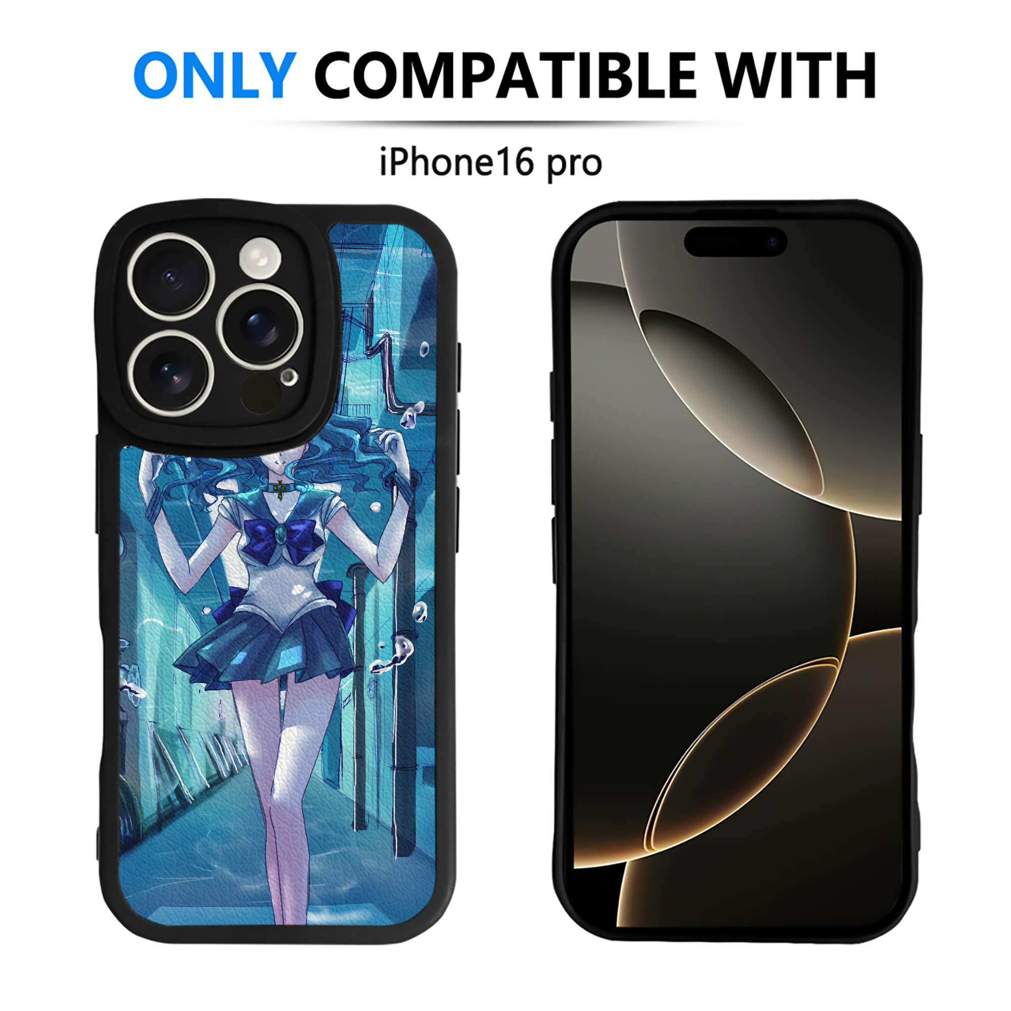 （画像用） 美少女戦士セーラームーン Sailor Moon 【iPhone 16シリーズ対応】シリコンスマホケース（レザー調） 材質：シリコン